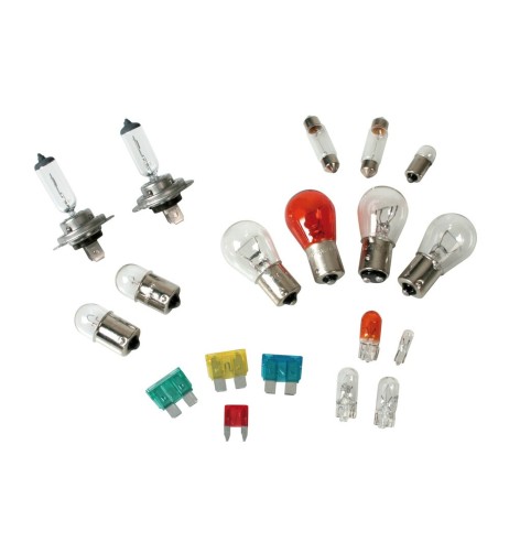 Kit lampadine di ricambio 19 pezzi H7 12V fusibili