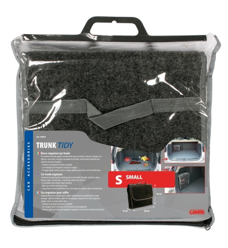 Borsa organizer in moquette per baule 30x28x15cm