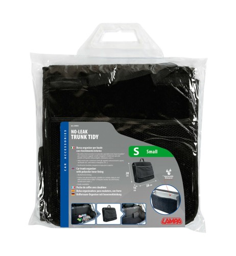 Borsa organizer per baule con rivestimento interno 2 tasche 28x28x15cm