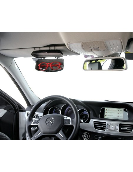 Custodia portaocchiali attacco parasole auto