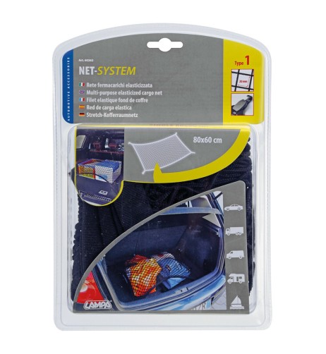 Rete fermacarichi elasticizzata multiuso 80x60cm