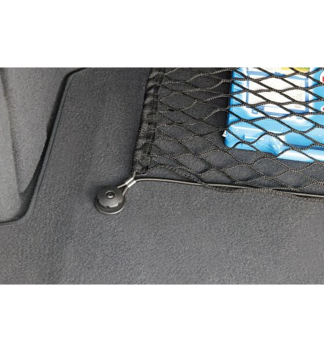 Rete portaoggetti multiuso da baule con ancoraggi 90x35cm