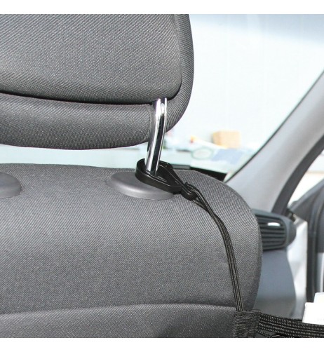 Tasca a rete elasticizzata multiuso per installazione tra i sedili 28x32cm