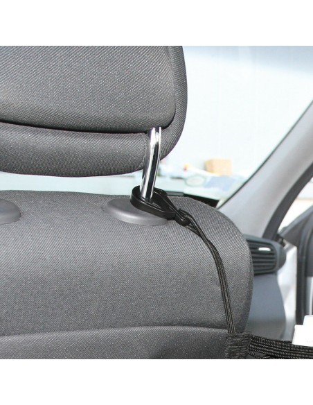 Tasca a rete elasticizzata multiuso per installazione tra i sedili 28x32cm