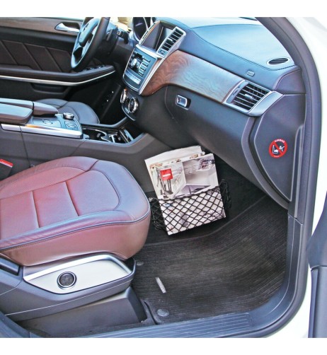 Tasca a rete elasticizzata multiuso fissaggio a bottone 30x18cm