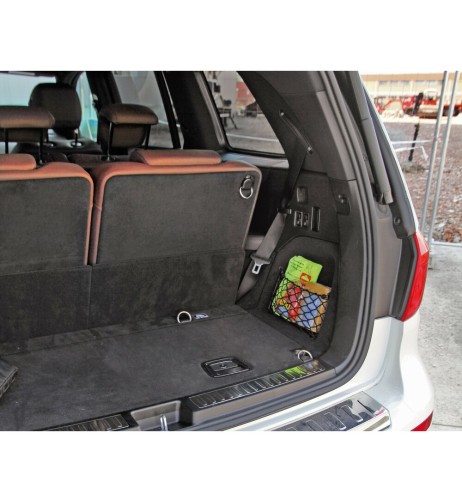 Tasca a rete elasticizzata multiuso fissaggio a bottone 30x18cm