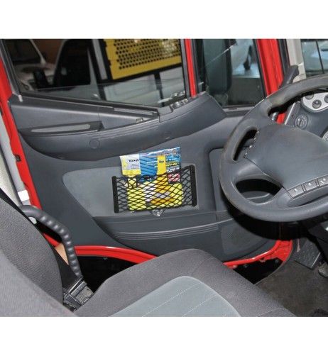 Tasca a rete elasticizzata multiuso fissaggio a viti 24x18cm