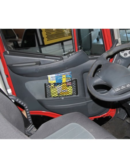 Tasca a rete elasticizzata multiuso fissaggio a viti 24x18cm