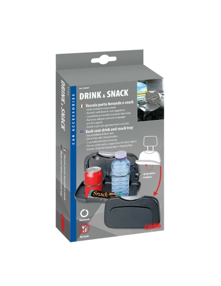 Vassoio tavolino auto camper porta bevande e snack