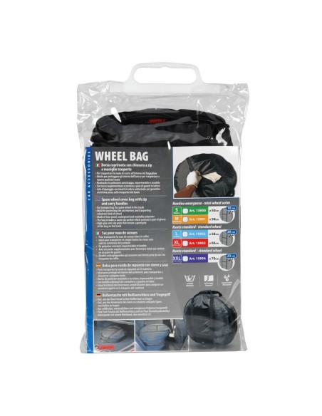 Borsa copriruota con maniglia trasporto ruotino emergenza diametro 50cm
