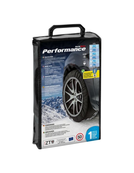 Coppia di calze da neve omologate per auto SD70