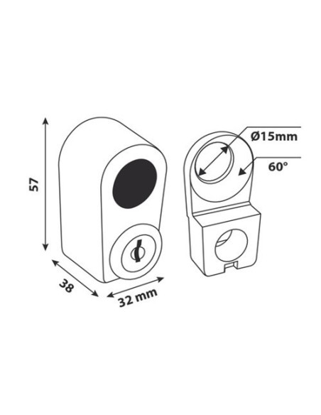 Antifurto per dado bullone ruota di scorta 4x4