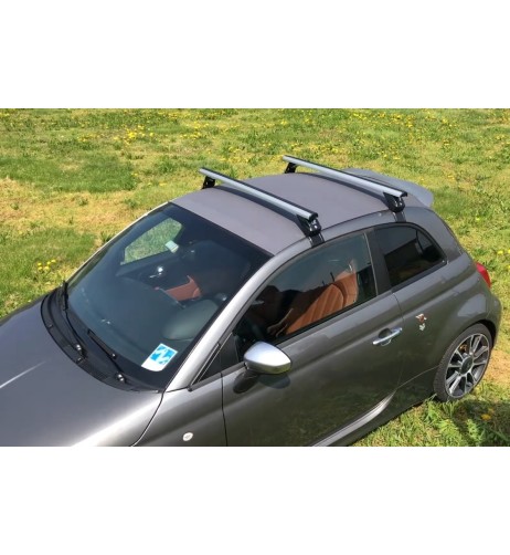 Kit barre portatutto LP49 per Fiat 500 500C dal 2007 al 2024