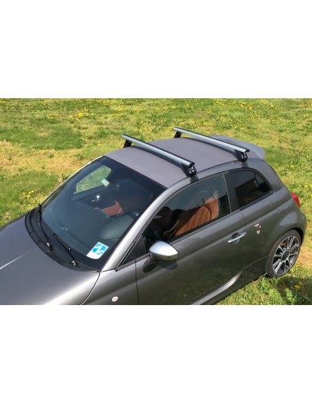 Kit barre portatutto LP49 per Fiat 500 500C dal 2007 al 2024