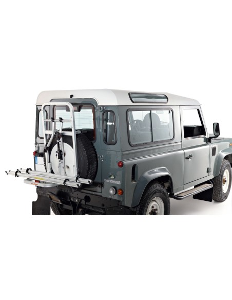 Portabici per fuoristrada e jeep, fissaggio a ruota di scorta, 2 biciclette