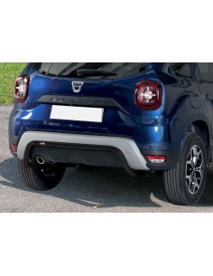 Tubo protezione posteriore inox black 60mm Dacia Duster 2018 2023