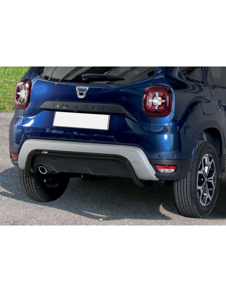 Tubo protezione posteriore inox black 60mm Dacia Duster 2018 2023