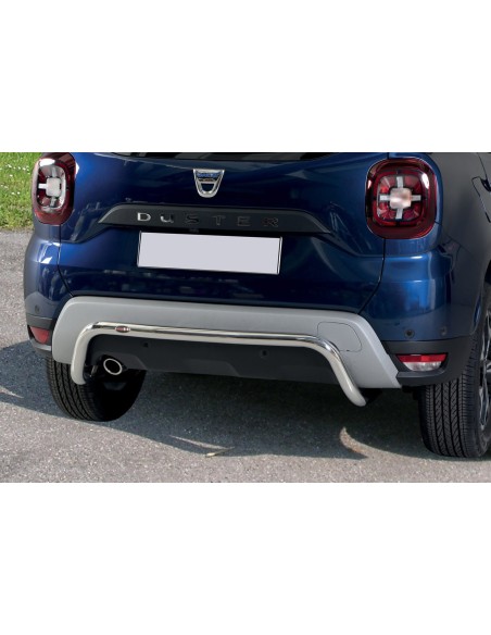 Tubo protezione posteriore inox lucido 60mm Dacia Duster 2018 2023