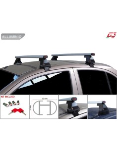 Barre portatutto portapacchi alluminio Chevrolet Traverse 5p 2009 2017