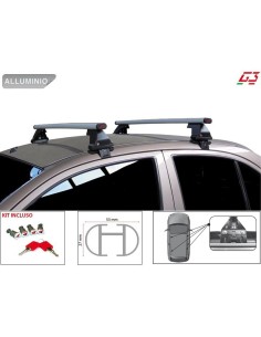 Barre portatutto portapacchi alluminio G3 Suzuki Jimny 3 porte dal 2018 