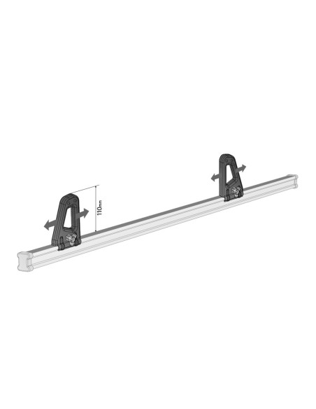 Coppia fermacarico K 1 H11cm per barre commerciali Nordrive kargo
