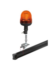 Staffa porta lampade rotanti per barre Nordrive Kargo in acciaio 2