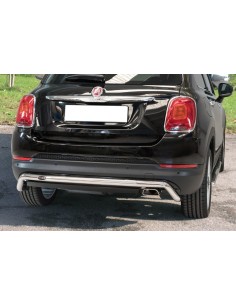 Tubo protezione posteriore inox lucido 50mm Fiat 500X dal 2015