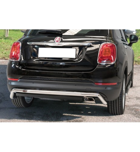 Tubo protezione posteriore inox lucido 50mm Fiat 500X dal 2015