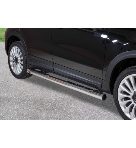 Pedane laterali inox lucido 70mm Fiat 500X dal 2015
