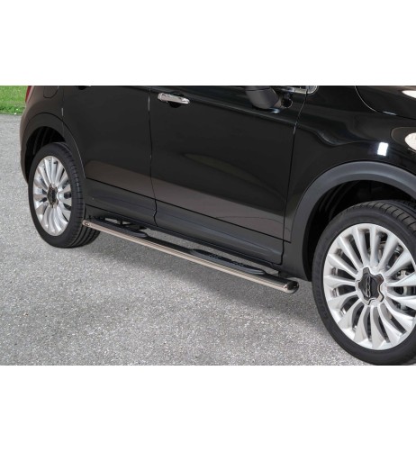Pedane laterali ovali inox lucido Fiat 500X dal 2015