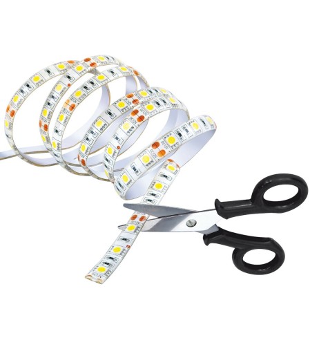 Striscie a Led per interno tagliabili luce bianca 12V 150 cm