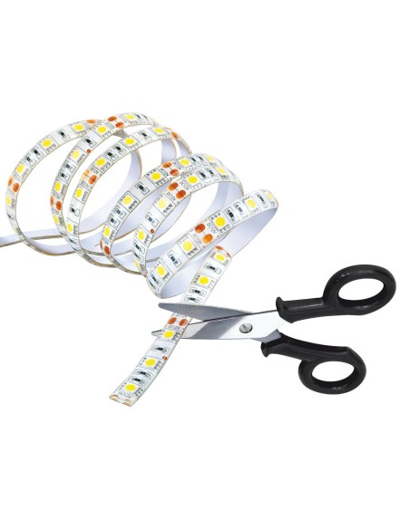 Striscie a Led per interno tagliabili luce bianca 12V 150 cm