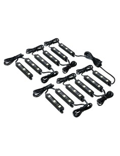 Set strisce decorative interno esterno 12x3 led 12V rosso
