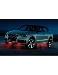 Set strisce decorative interno esterno 12x3 led 12V rosso 2