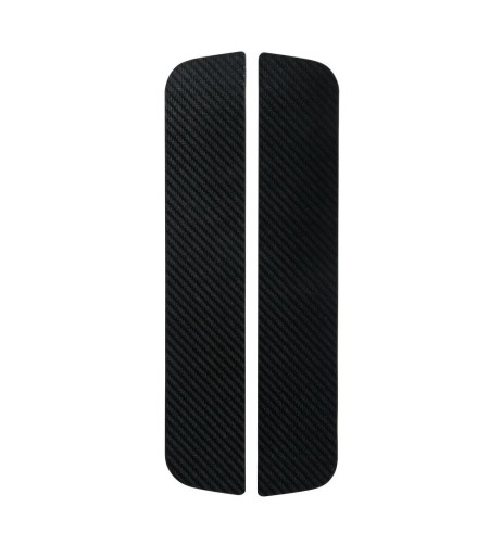 Coppia profili battitacco portiera adesivi carbon look 300x55mm
