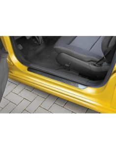 Coppia profili battitacco portiera adesivi carbon look 300x55mm 2