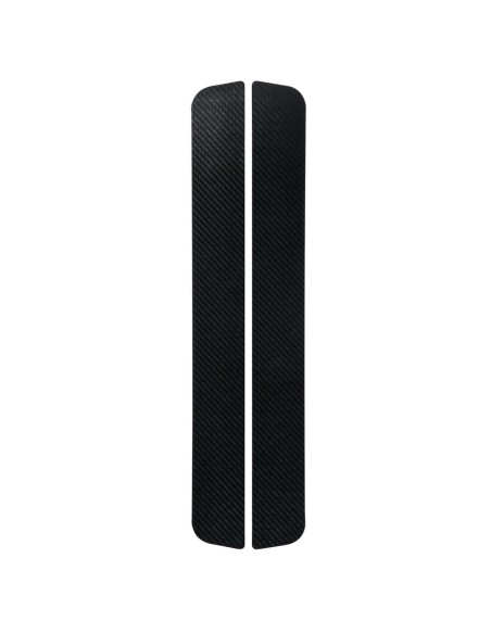 Coppia profili battitacco portiera adesivi carbon look 480x55mm