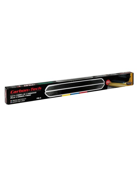 Profili battitacco in fibra di carbonio 600x36mm