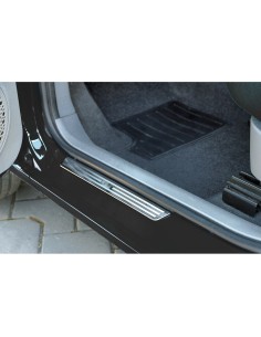 Coppia profili battitacco universale acciaio inox 330x32mm 2