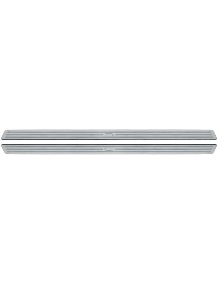 Coppia profili battitacco universale acciaio inox 625x32mm