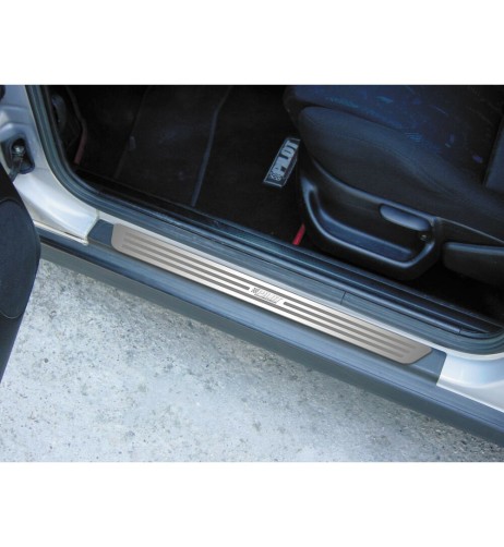 Coppia profili battitacco universale acciaio inox 625x32mm