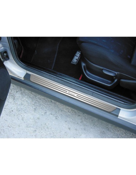 Coppia profili battitacco universale acciaio inox 625x32mm