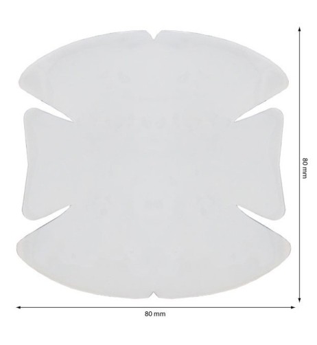 4 Pellicole protettive adesive trasparenti per maniglia auto HPC