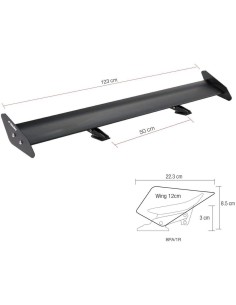 Alettone da tetto spoiler ala singola Simoni Racing Crono Light Breeze 125c 2