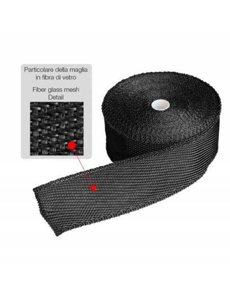 Bende Termoisolanti in fibra di vetro Wrapping Motore collettori 15 24mt
