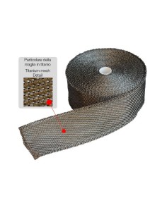 Bende Termoisolanti in maglia di titanio Wrapping Motore collettori 15mt