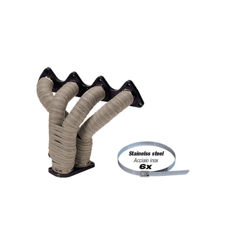 Bende Termoisolanti in maglia di titanio Wrapping Motore collettori 15mt