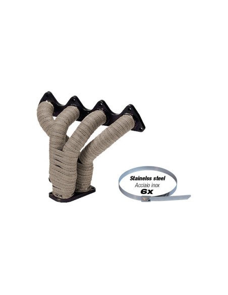Bende Termoisolanti in maglia di titanio Wrapping Motore collettori 15mt