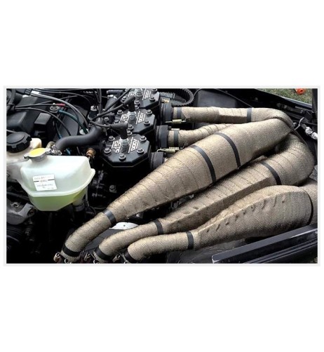 Bende Termoisolanti in maglia di titanio Wrapping Motore collettori 15mt
