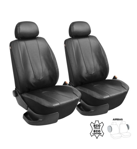 Coppia coprisedili anteriori universali Simoni Racing Type M eco pelle